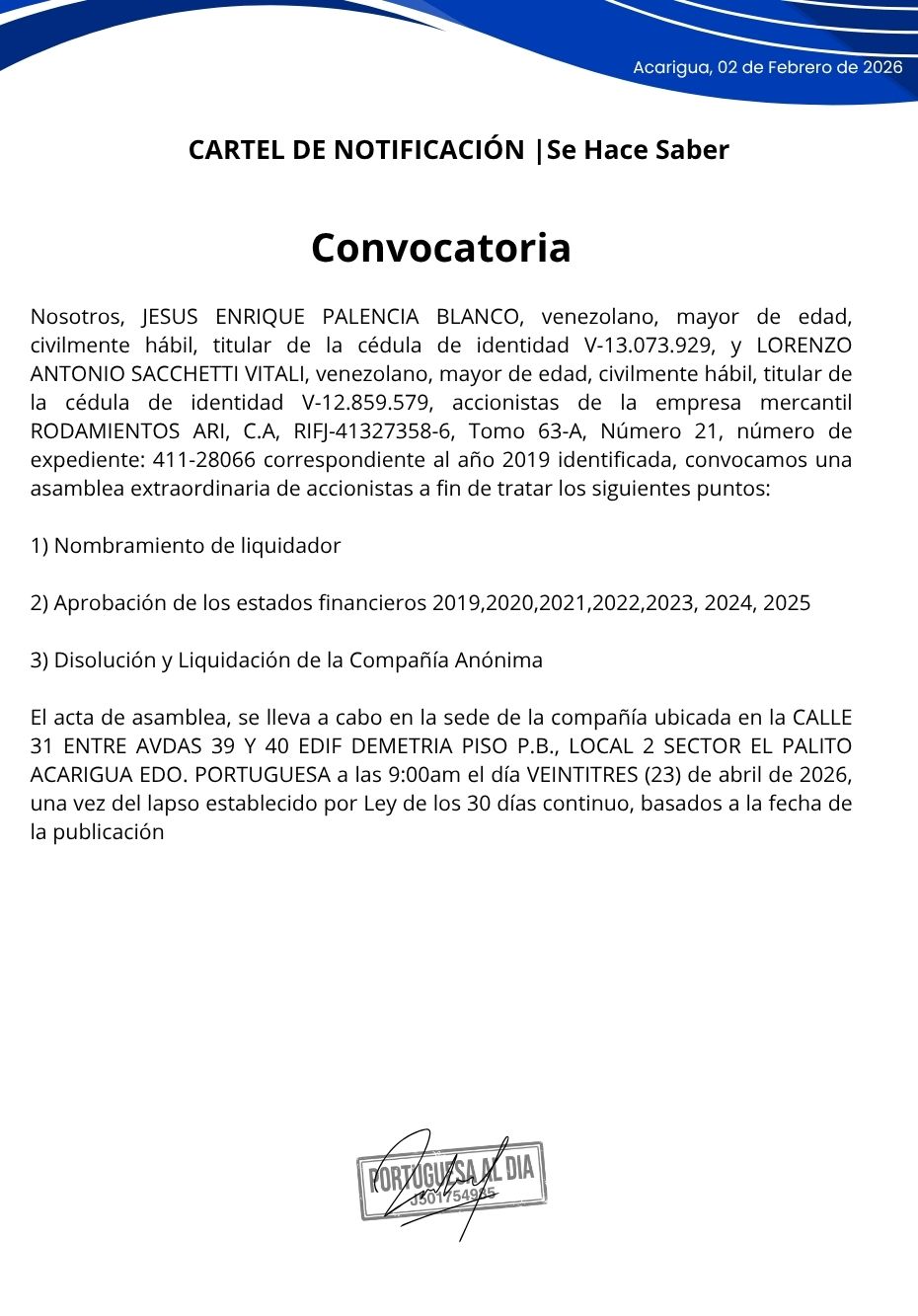 RODAMIENTOS ARI