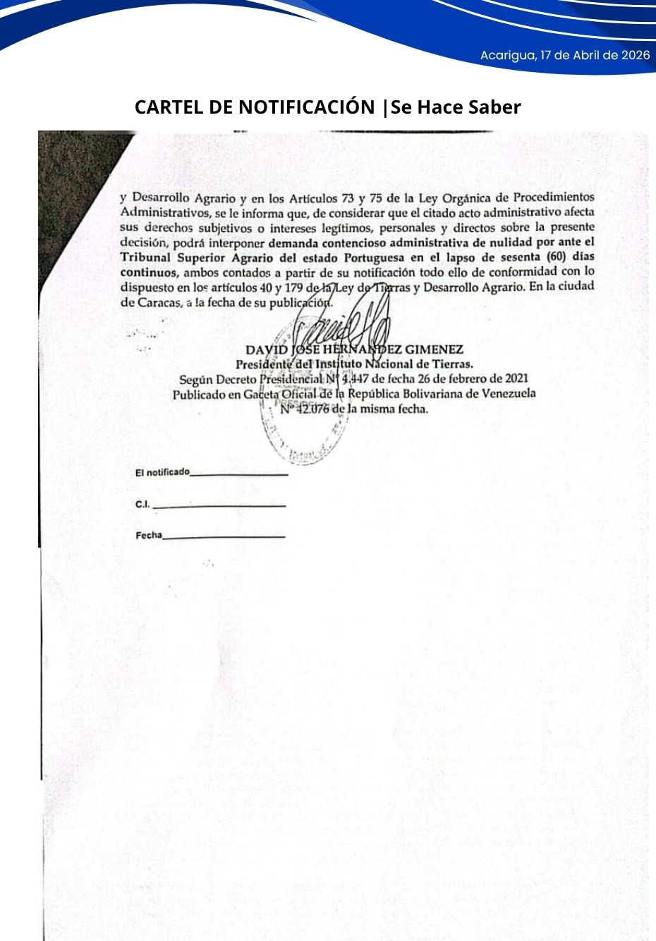 EMPRESA ASOCIATIVA AGROGELPA C.A.,