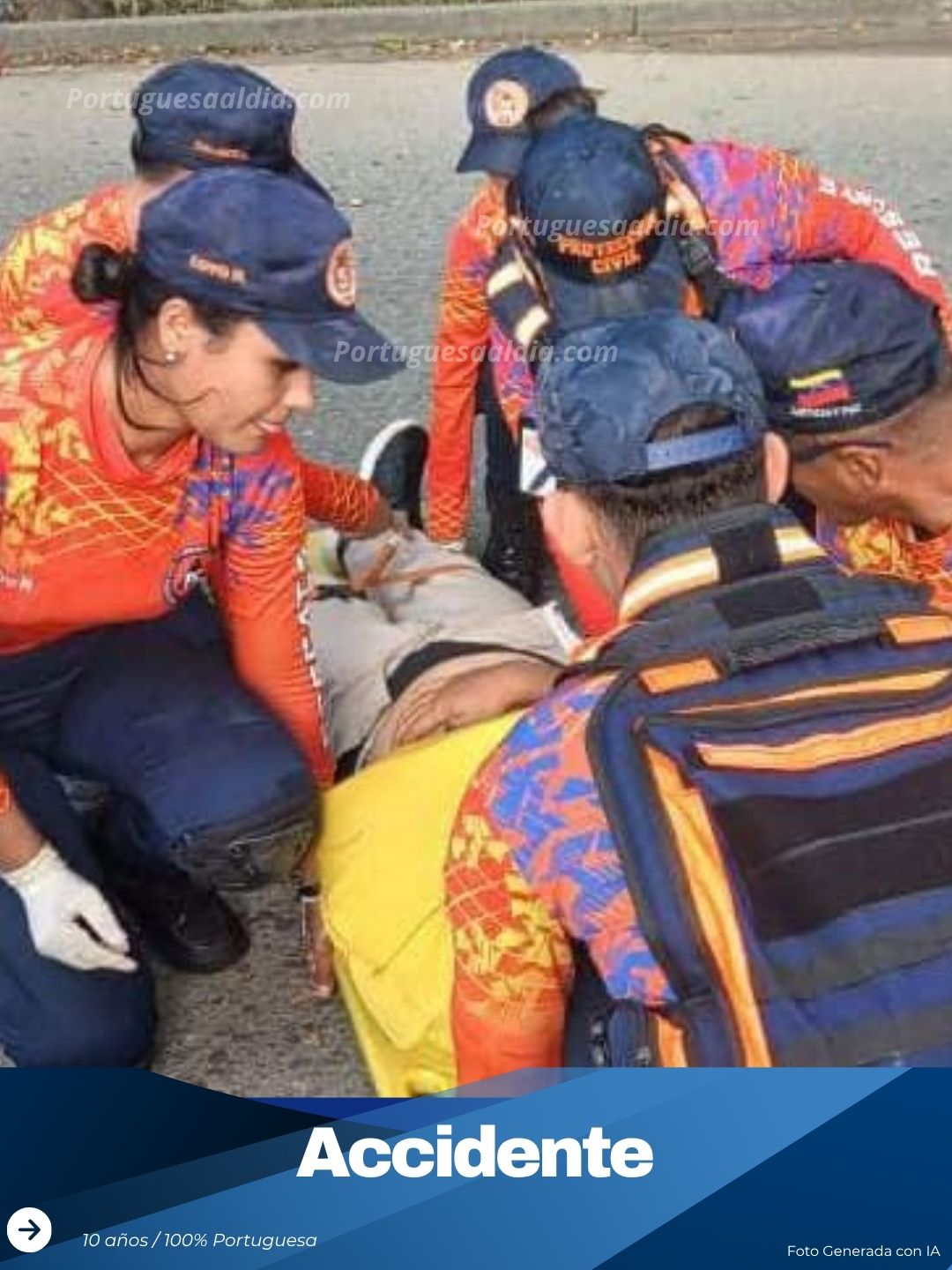 Guanare: Dos personas resultan heridas en una colisión de moto contra un canino