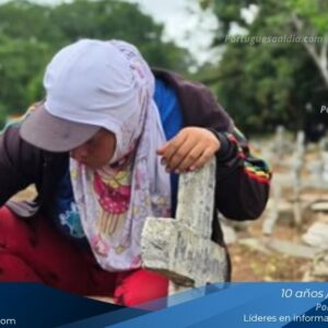Cuadrillas de la Alcaldía del municipio Páez realizando labores de desmalezamiento y limpieza en las parcelas del Cementerio Municipal de Acarigua (Cementerio Viejo).