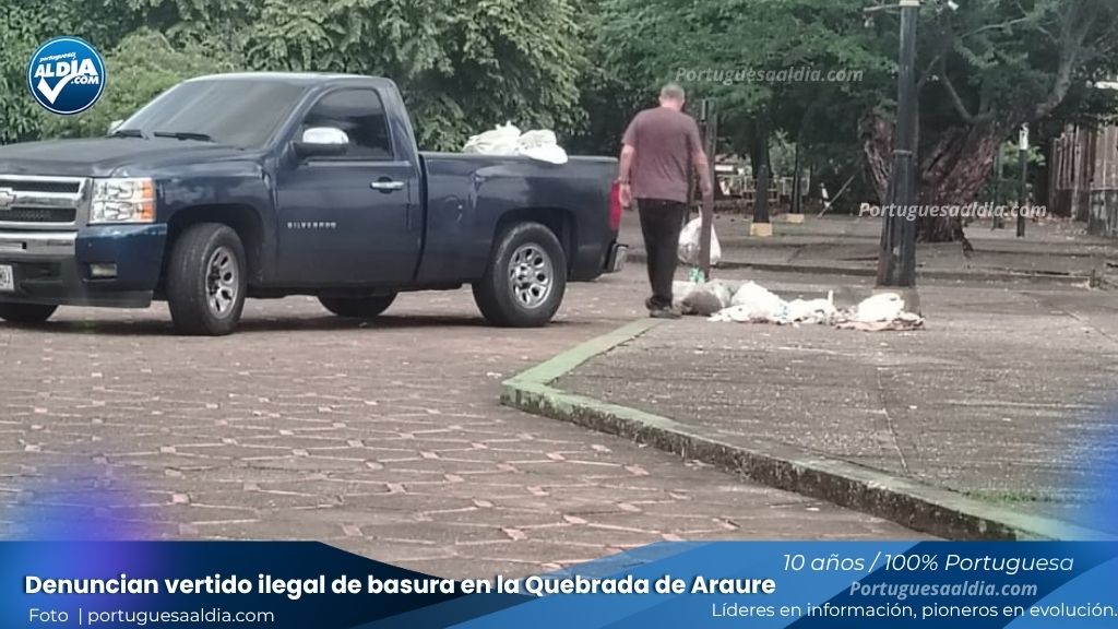 Denuncian vertido ilegal de basura en la Quebrada de Araure