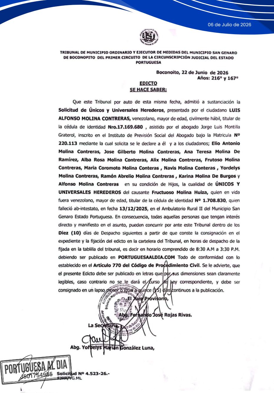 Fructuoso Molina Huiza