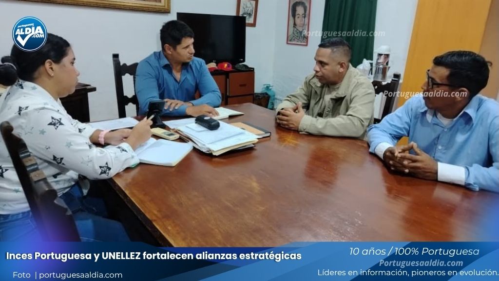 reunion de Inces Portuguesa y UNELLEZ fortalecen alianzas estratégicas para la formación técnica y el desarrollo productivo regional