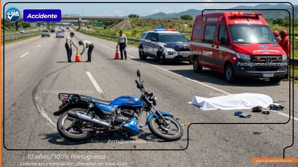 Muere trabajador tras caer de moto que conducía