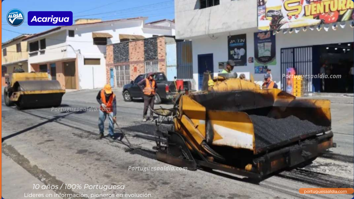 Plan de Asfaltado transforma la vialidad en Altamira I y sectores de Acarigua
