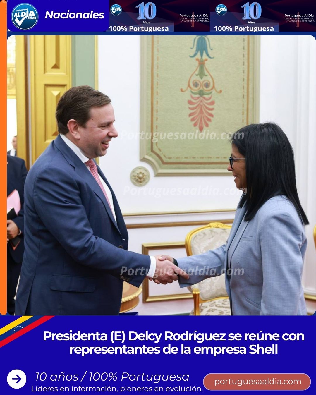 Presidenta (E) Delcy Rodríguez se reúne con representantes de la empresa Shell