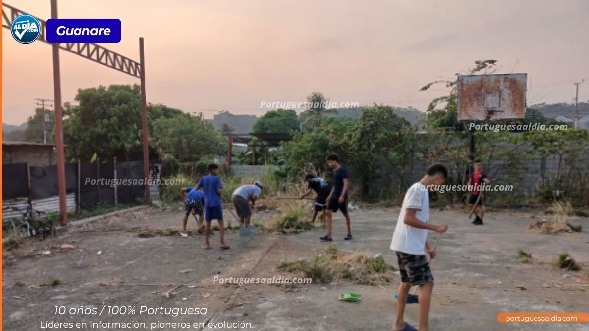 Abandono cancha barrio Santa María