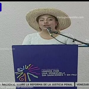 Vocera del sector campesino en Portuguesa durante encuentro de sectores productivos.