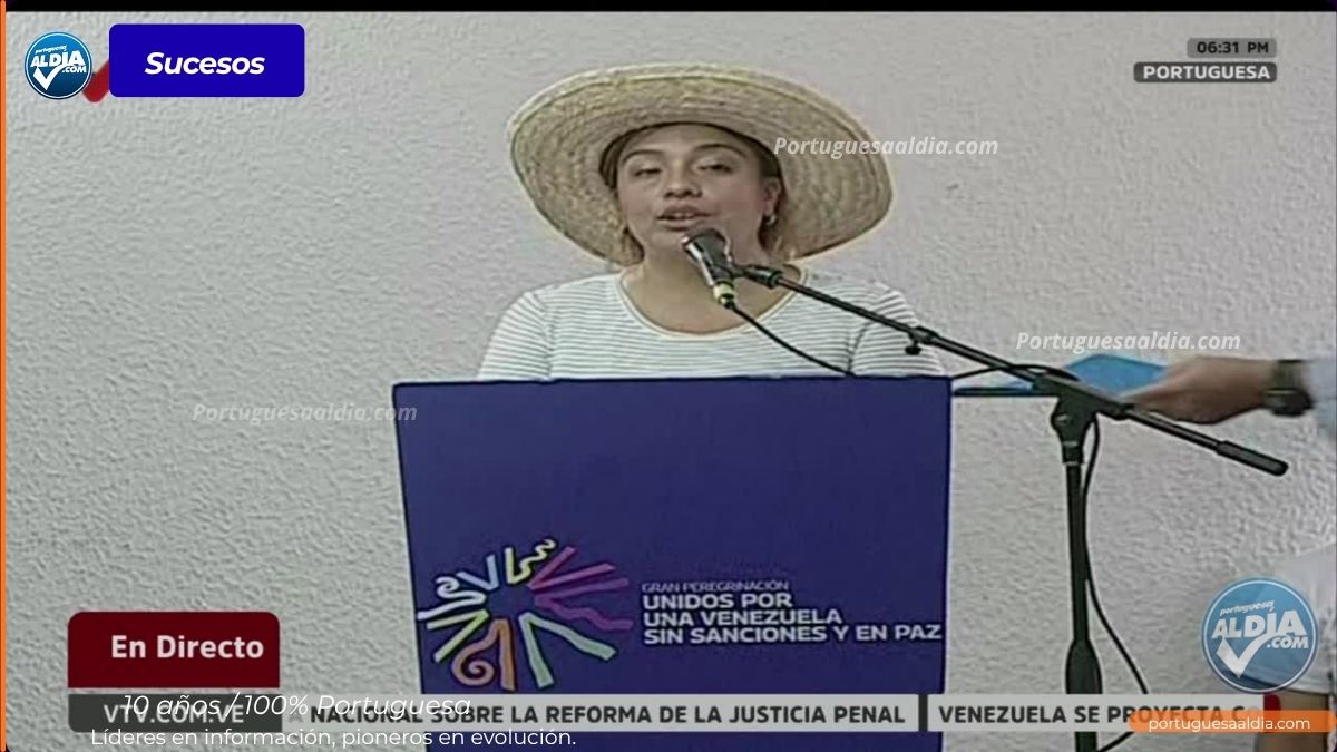 Vocera del sector campesino en Portuguesa durante encuentro de sectores productivos.