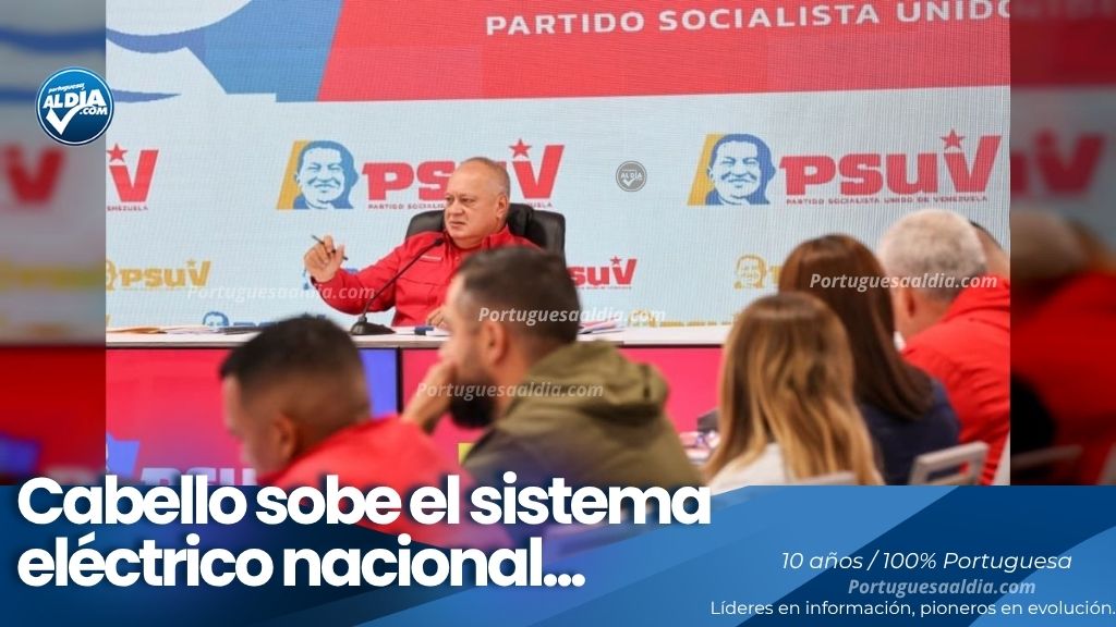 Diosdado Cabello rueda de prensa PSUV tema eléctrico nacional