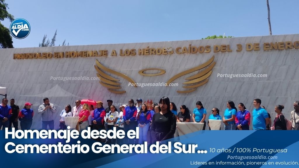 Homenaje floral héroes del 3 de enero Cementerio General del Sur