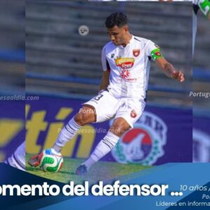 Edwin Peraza en el Portuguesa FC defensor central en el cuadrangular de la Liga Futve