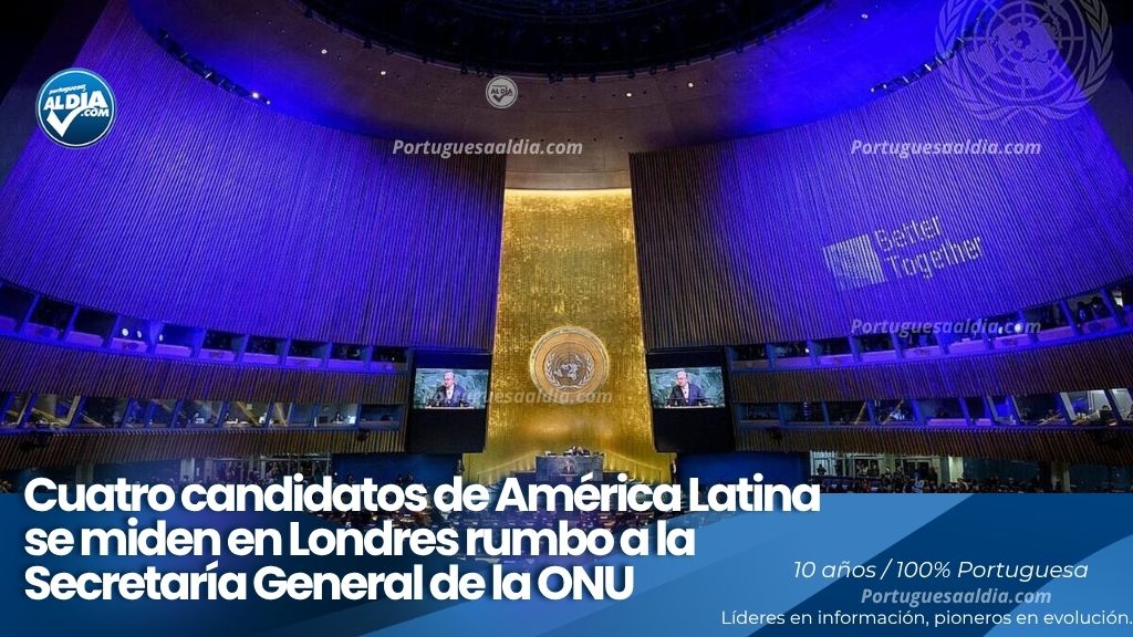 Secretaría General de la ONU debate de candidatos de América Latina Michelle Bachelet Rafael Grossi Rebeca Grynspan y María Fernanda Espinosa