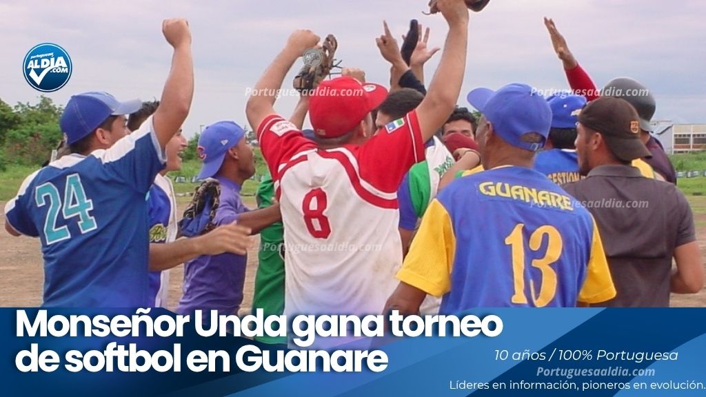 Campeonato Invitacional de softbol categoría libre premiación del equipo del barrio Monseñor Unda en el estadio de Eleoccidente en Guanare