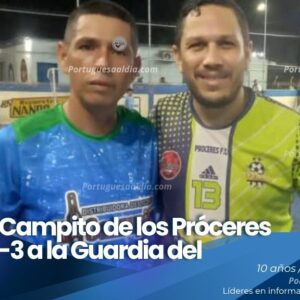 Campeonato Invitacional de fútbol sala partido del equipo Campito de los Próceres en la cancha de Comunidad Nueva en Guanare