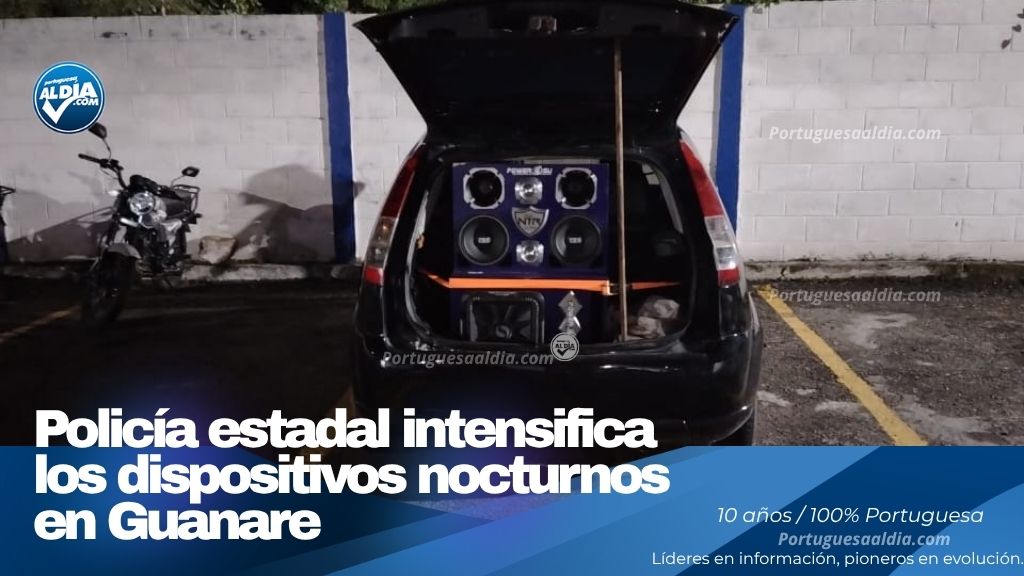 Funcionarios del Cuerpo Policial del estado Portuguesa ejecutan inspecciones y retenciones en la avenida Simón Bolívar.