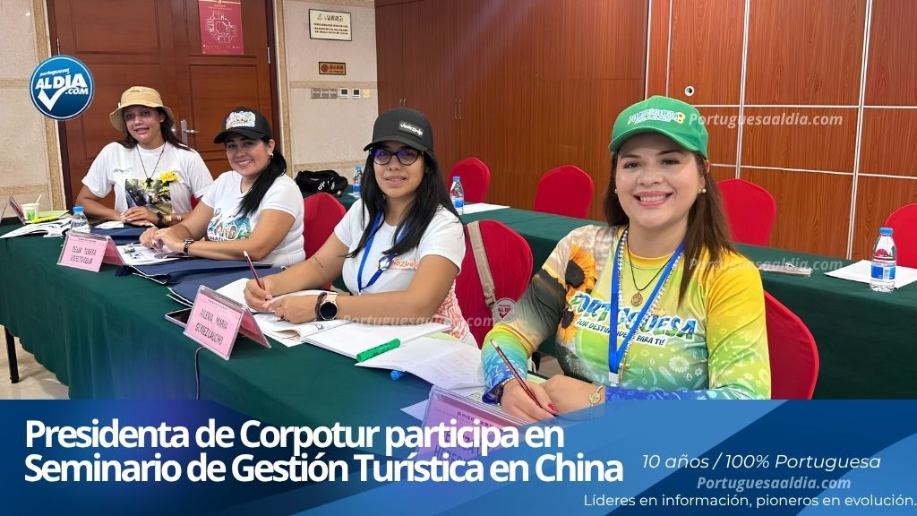 Presidenta de Corpotur, Belitza Heredia, expone las potencialidades de Portuguesa en seminario internacional de turismo en China.