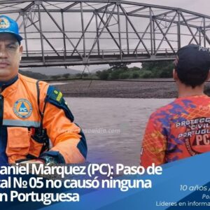 El comisario Daniel Márquez, director de Protección Civil en el estado Portuguesa, ofreciendo el balance sobre las lluvias regionales.