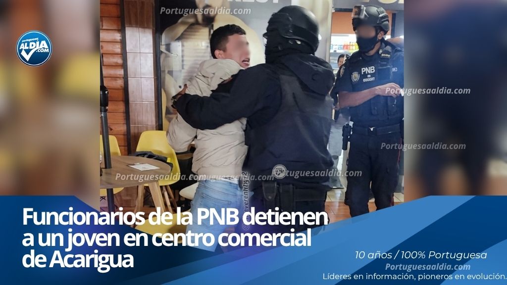 Actuación de funcionarios de la Policía Nacional Bolivariana en centro comercial del estado Portuguesa.