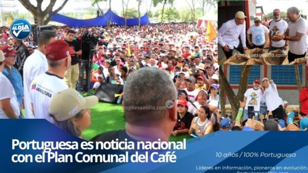 Productores agrícolas y autoridades en el reimpulso de la torrefactora El Cafetal mediante el Plan Comunal del Café.