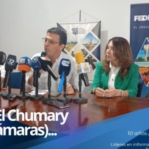 Omar El Chumary en rueda de prensa junto a la directiva de Fedecámaras en el estado Portuguesa.