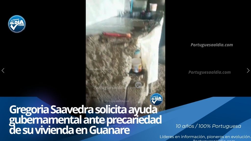 Gregoria Saavedra y su nieto solicitan asistencia social ante el deterioro de su hogar en Portuguesa.