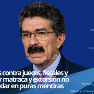 El abogado y defensor de derechos humanos Rafael Narváez durante una conferencia de prensa institucional.
