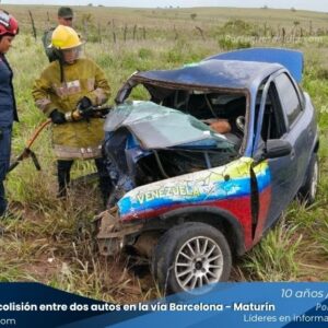 5 fallecidos deja colisión en la vía Barcelona - Maturín