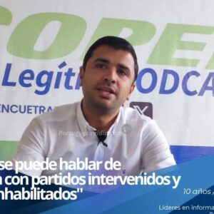 Declaraciones de prensa de la dirigencia nacional de Copei legítimo sobre garantías electorales.