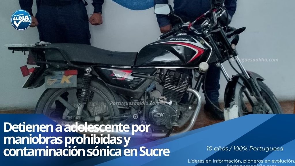 Retención de motocicleta Empire por parte de funcionarios policiales en el municipio Sucre de Portuguesa.