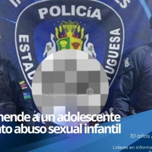 Resguardo policial tras la detención de un adolescente en el comando del CPEP en Portuguesa