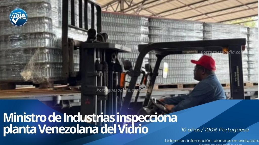 Inspección técnica de las autoridades de Industrias y Comercio en las líneas de producción de Venvidrio.
