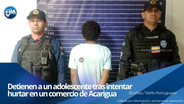 Funcionarios de la Policía del Estado Portuguesa resguardan evidencias materiales en procedimiento.