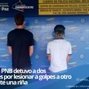 Oficiales de la PNB ejecutan un despliegue operativo y procesamiento de detenidos en flagrancia en la ciudad de Guanare.