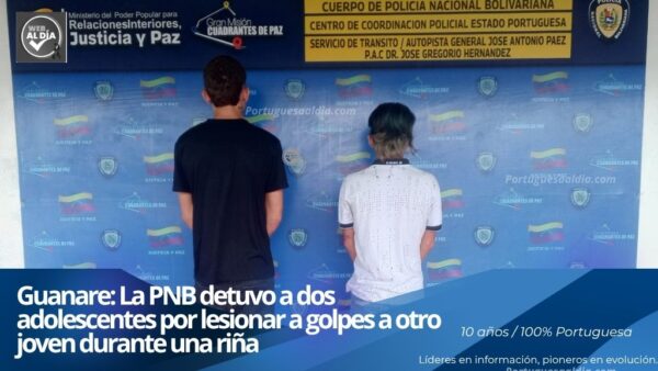 Oficiales de la PNB ejecutan un despliegue operativo y procesamiento de detenidos en flagrancia en la ciudad de Guanare.