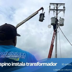 Instalación de transformadores eléctricos y mantenimiento de pozos de agua en Ospino