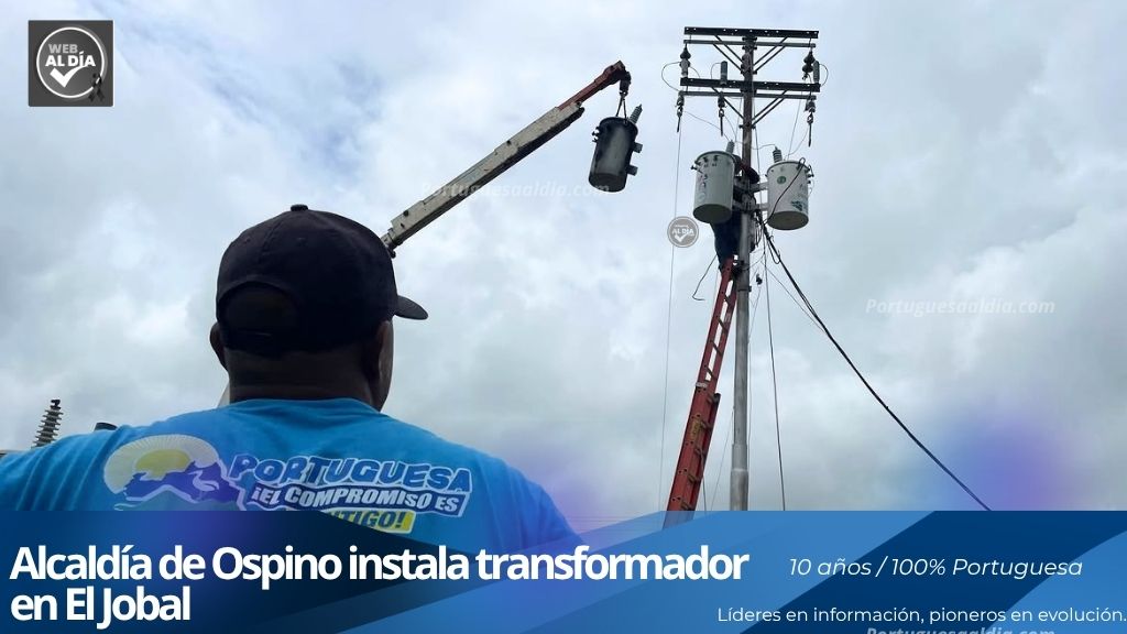 Instalación de transformadores eléctricos y mantenimiento de pozos de agua en Ospino
