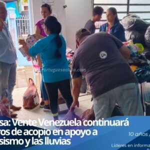 Recolección y distribución de insumos humanitarios por parte de organizaciones civiles en el estado Portuguesa.