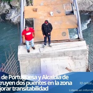 El alcalde Yongeiby Yépez informó sobre la edificación de dos nuevos puentes en la zona alta de Ospino para el beneficio de los caficultores.
