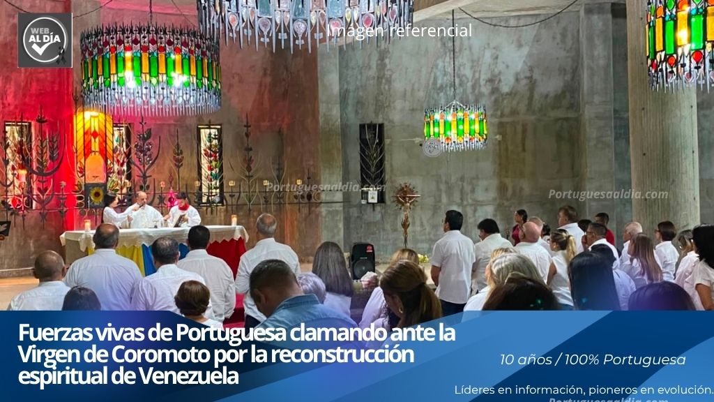 Celebración de la Misa Gremial en la Capilla del Santísimo Sacramento del Santuario Nacional de la Virgen de Coromoto.