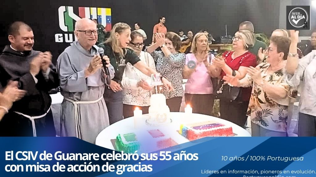 Misa de acción de gracias por el 55 aniversario del Centro Social Italo Venezolano en Guanare.