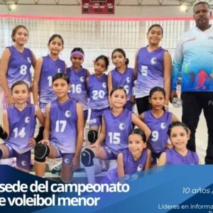 Atletas juveniles disputando encuentros oficiales en la cancha del gimnasio Lara Figueroa.