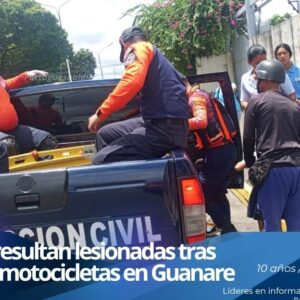 Ambulancia de Protección Civil y atención médica de emergencia en el Hospital Dr. Miguel Oráa de Guanare.