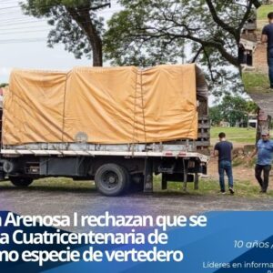 Acumulación de basura y desechos sólidos en los alrededores de la plaza Cuatricentenaria de Guanare.