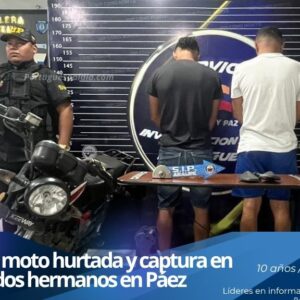Funcionarios del Servicio de Investigación Penal de Portuguesa realizan procedimiento de detención y recuperación de moto hurtada.
