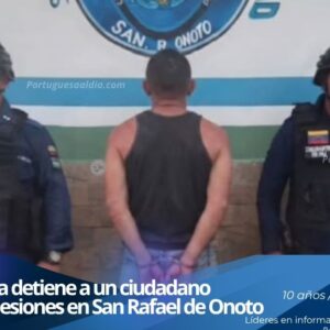 Funcionarios de PoliPortuguesa en labores de patrullaje y verificación de ciudadanos en el municipio San Rafael de Onoto.