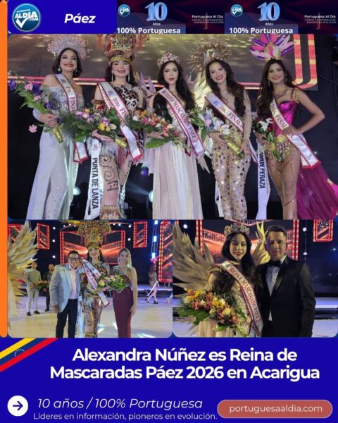 Coronación de Alexandra Nuñez como Reina de las Mascaradas Páez 2026