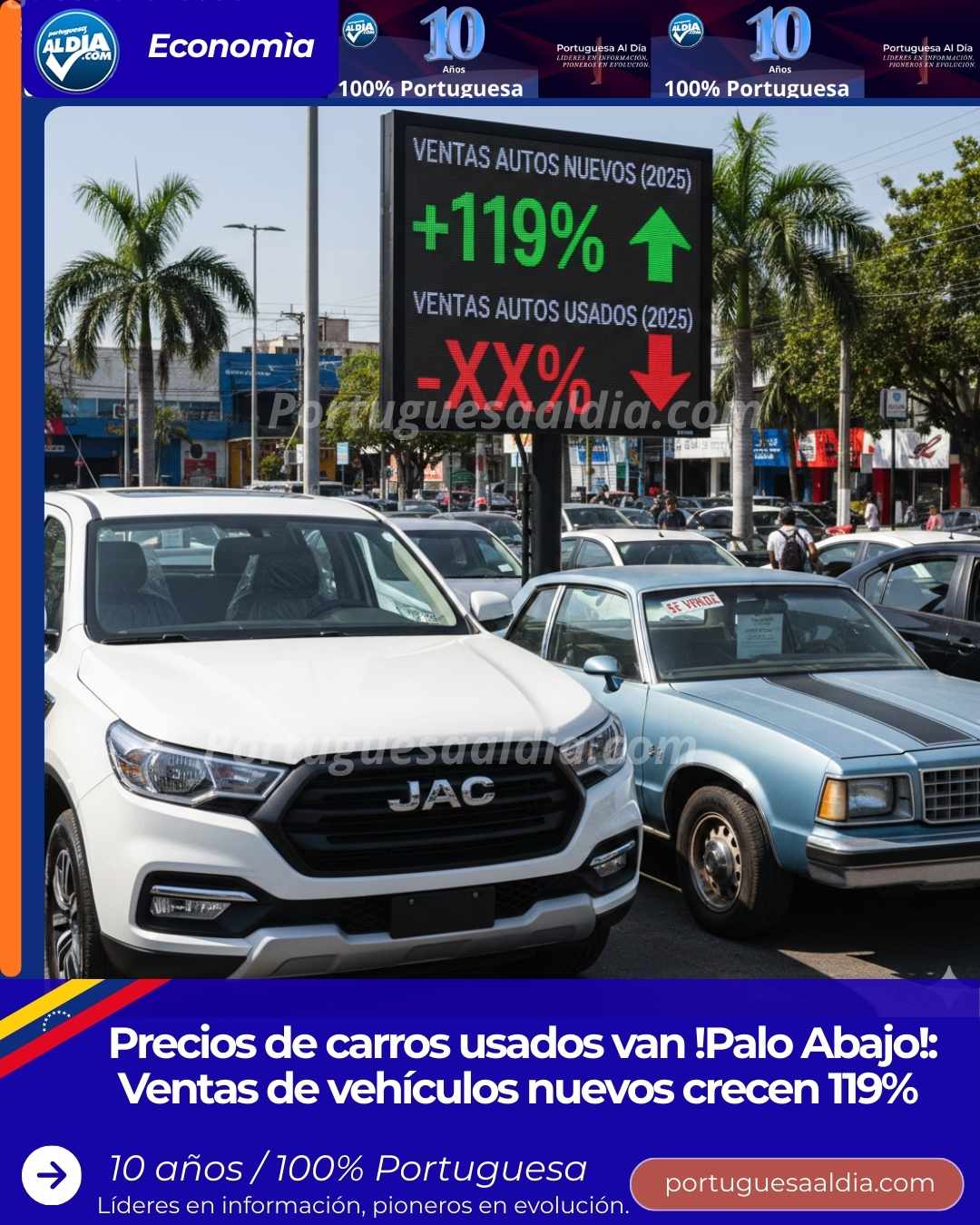 Precios de carros usados van !Palo Abajo!: Ventas de vehículos nuevos crecen 119%