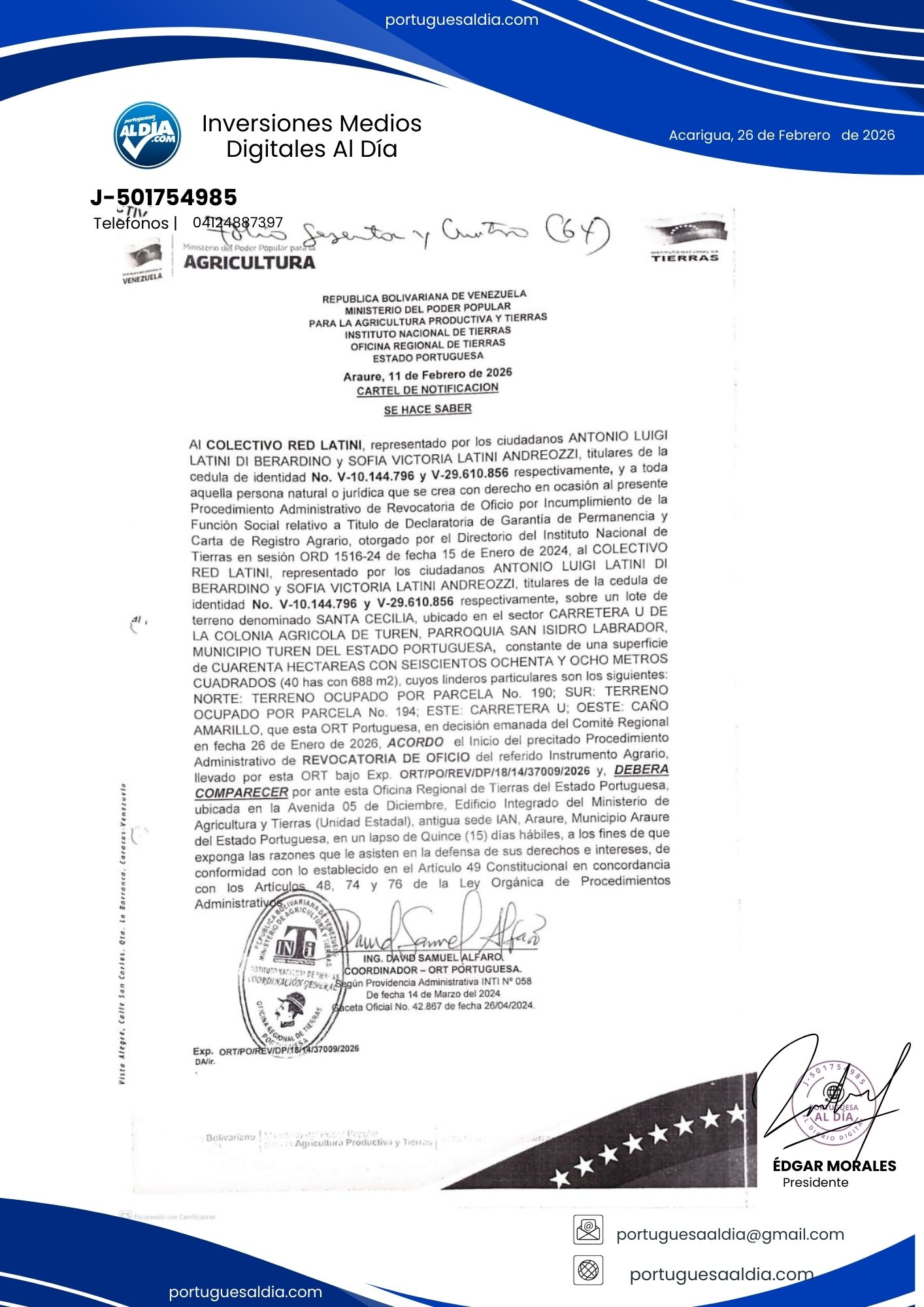 Carel de Notificación