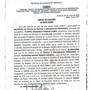 Cartel de Notificicacion